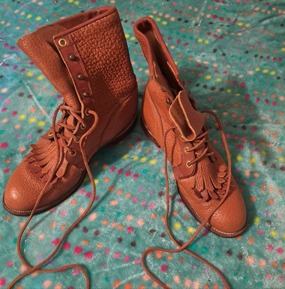 Vintage Justin Fringe Boots. Women's Size 6. Style L0556. Excellent condition